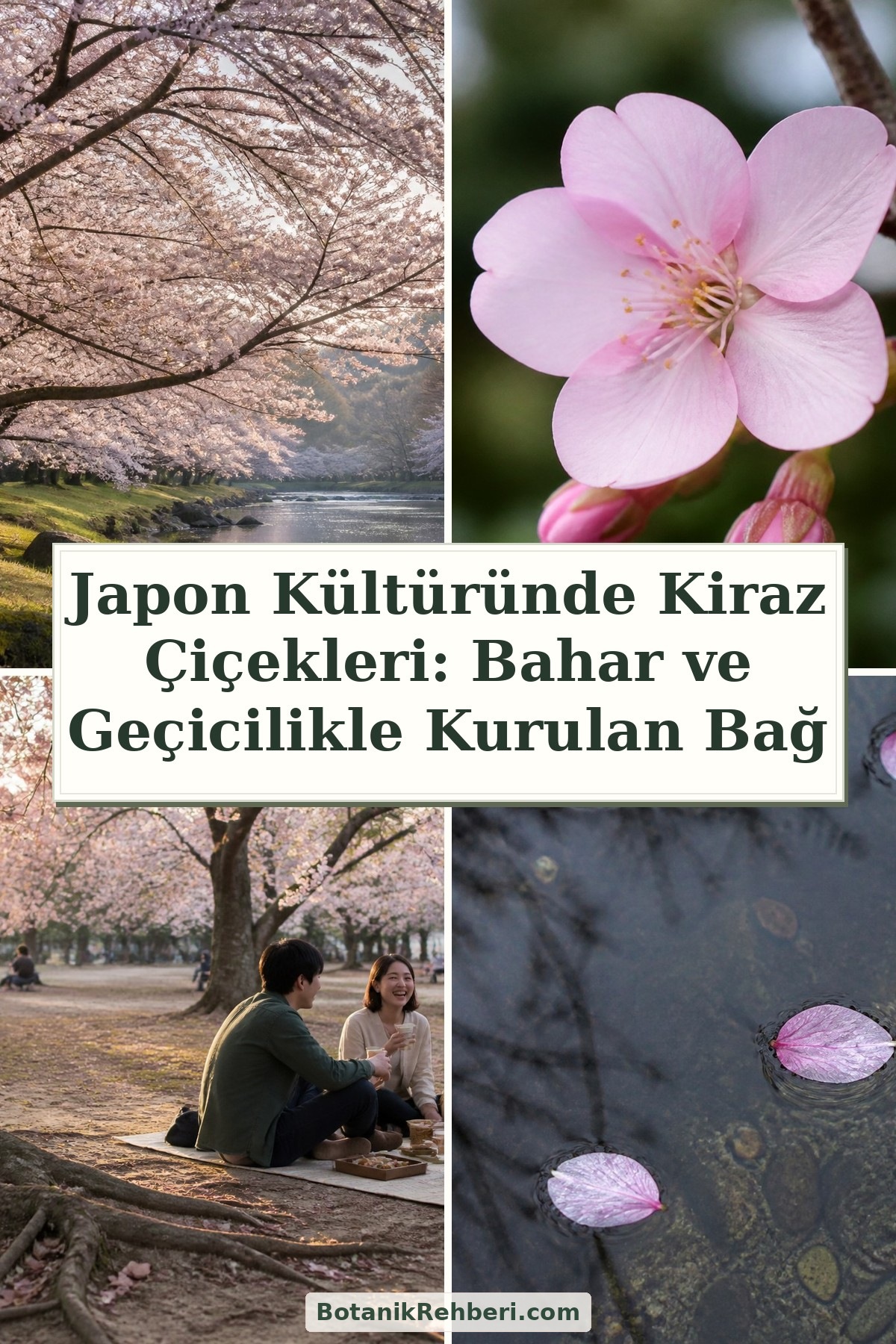 Japon Kültüründe Kiraz Çiçekleri: Bahar ve Geçicilikle Kurulan Bağ — dörtlü konu kapağı