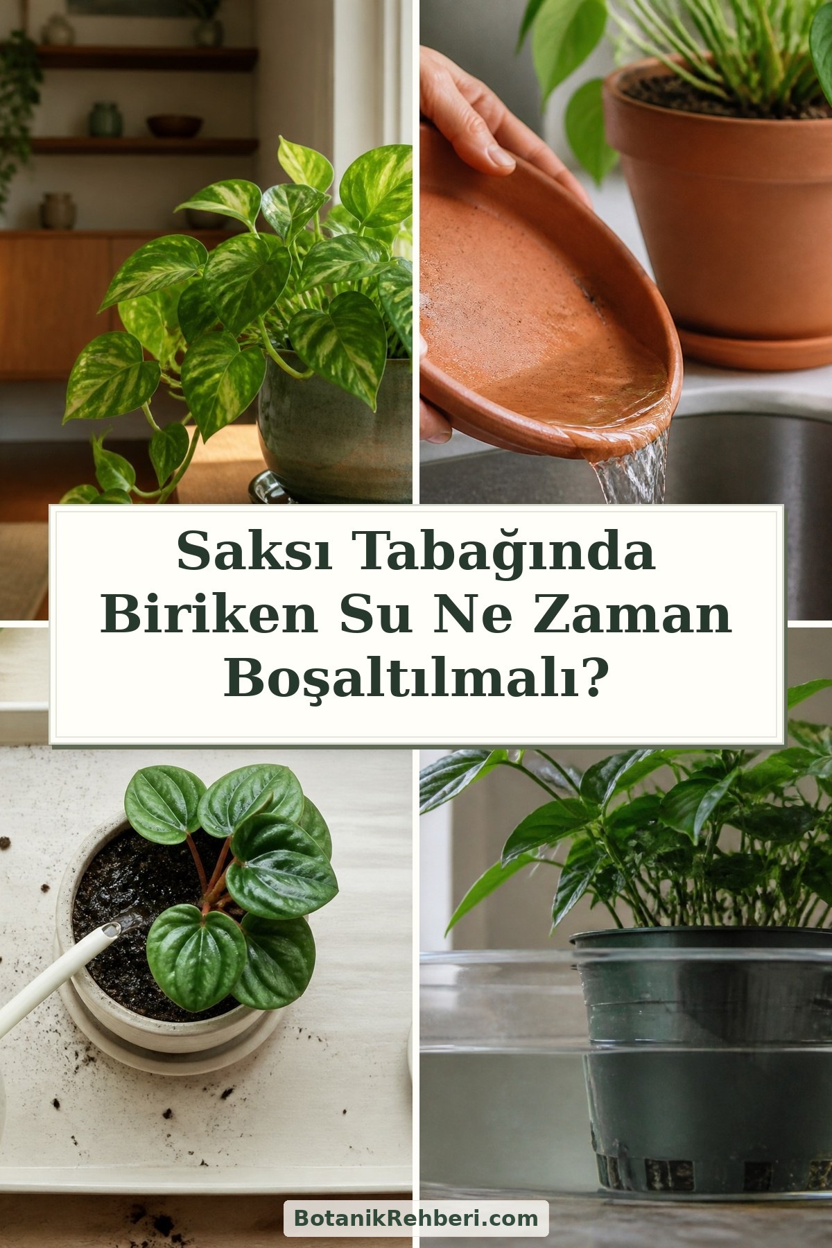 Saksı Tabağında Biriken Su Ne Zaman Boşaltılmalı? — dörtlü konu kapağı