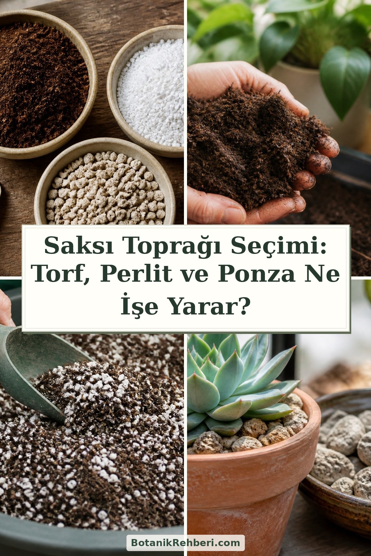 Saksı Toprağı Seçimi: Torf, Perlit ve Ponza Ne İşe Yarar?